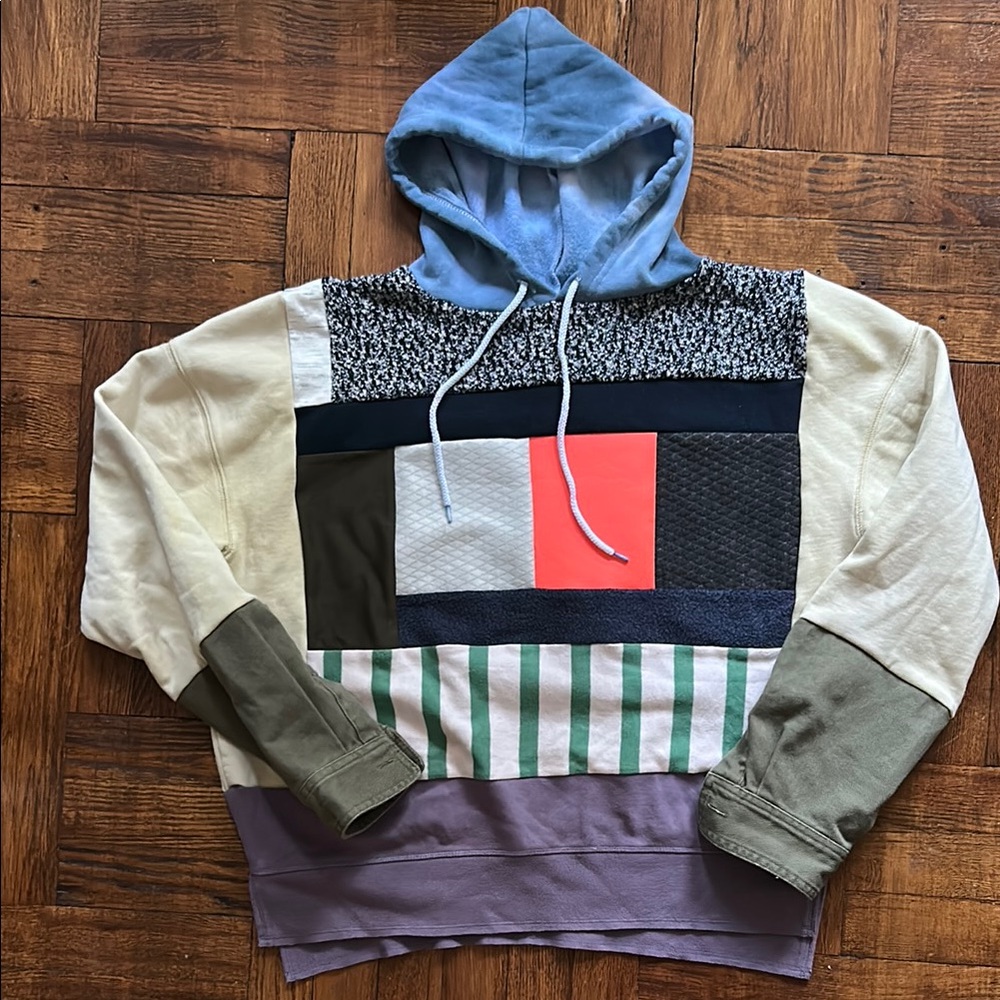 Upcycled Patchwork Hoodie